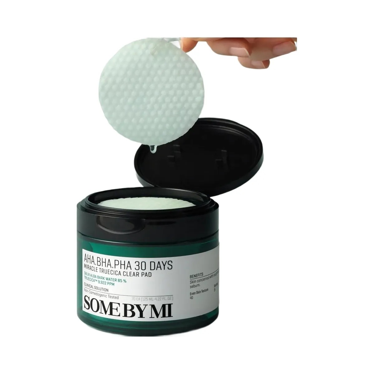 SOME BY MI AHA BHA PHA 30 Day Miracle Exfoliating Cica Toner Pads - HypeFly India View 3