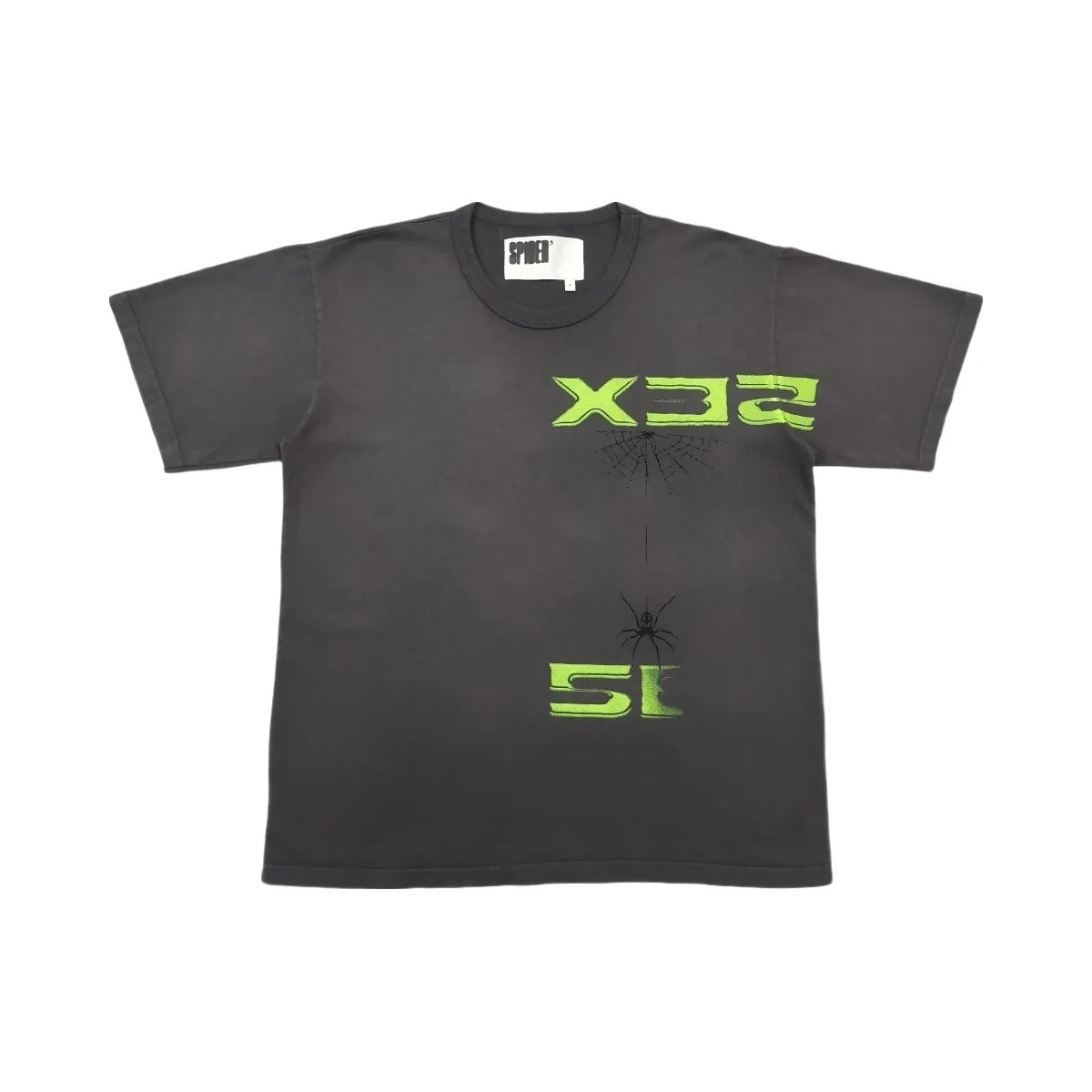 SP5DER 5ex Heavyweight T-Shirt Slate Grey - HypeFly India View 1