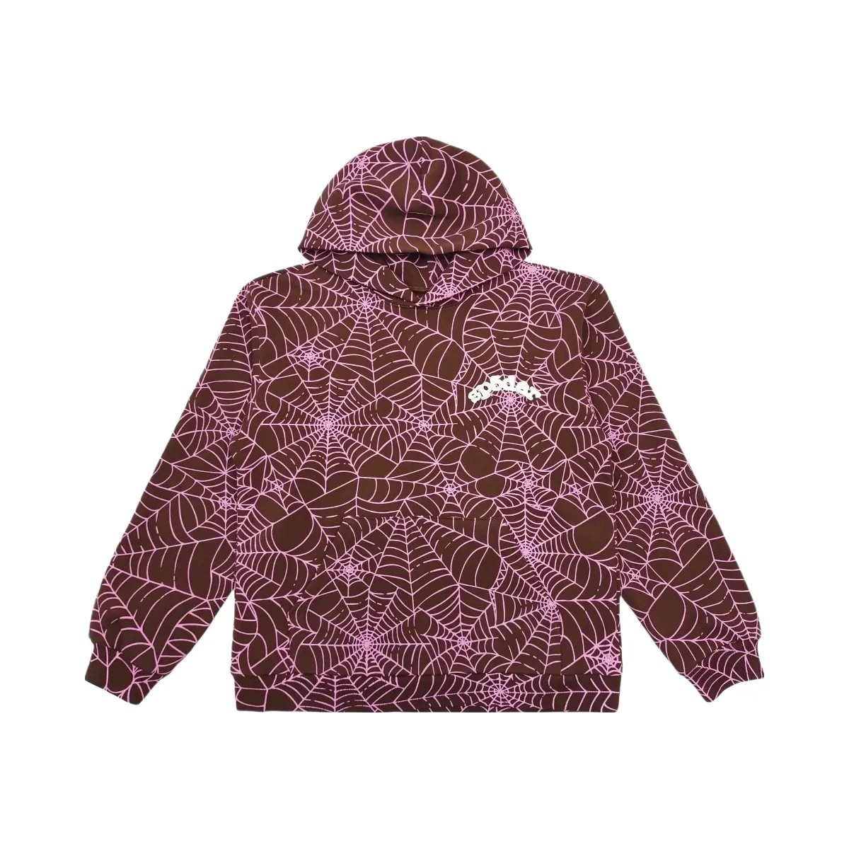 SP5DER Aop Hoodie Brown - HypeFly India View 1