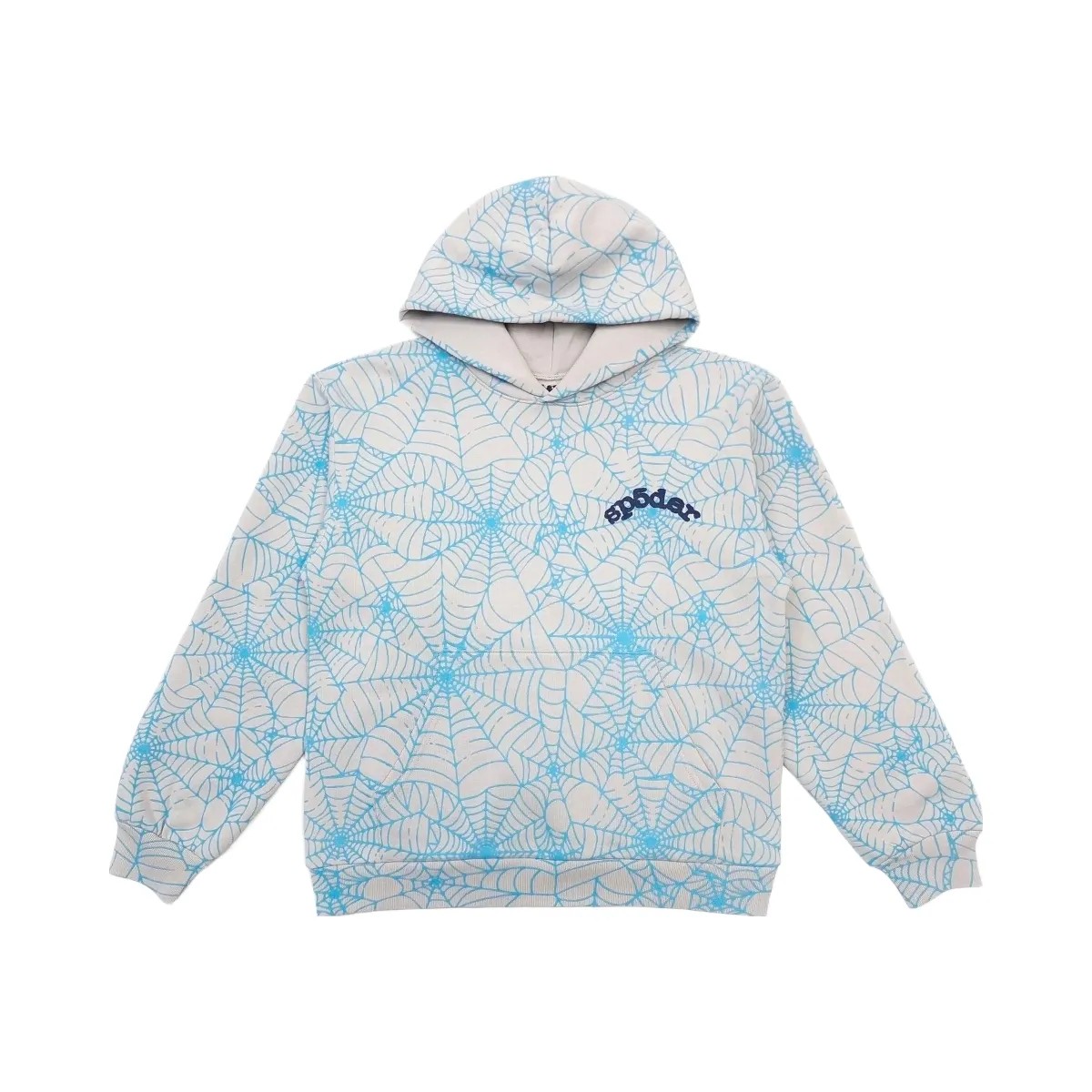 SP5DER Aop Web Hoodie Heather Grey - HypeFly India View 1