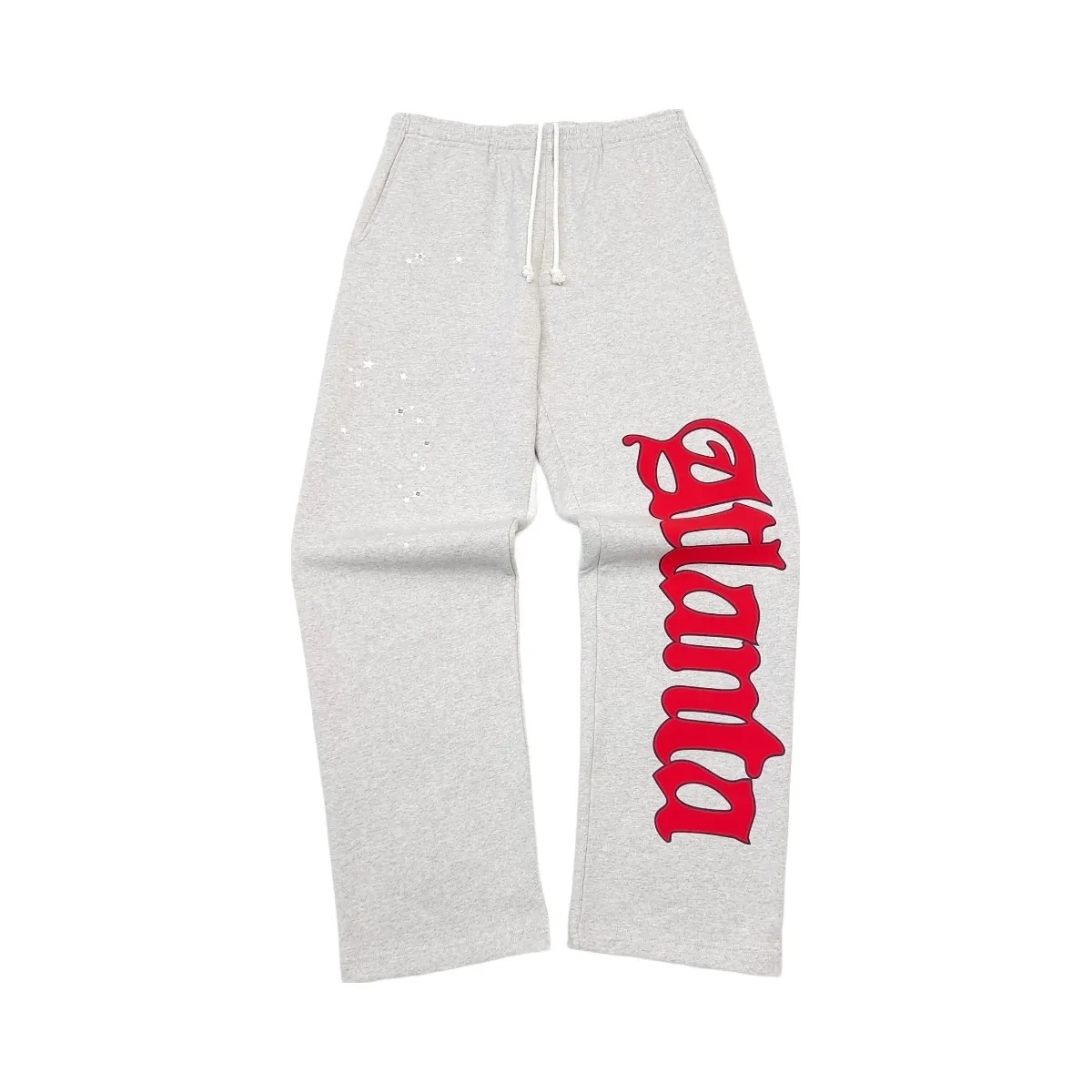 SP5DER Atlanta Wide Leg Sweatpant Heather Grey - HypeFly India View 1
