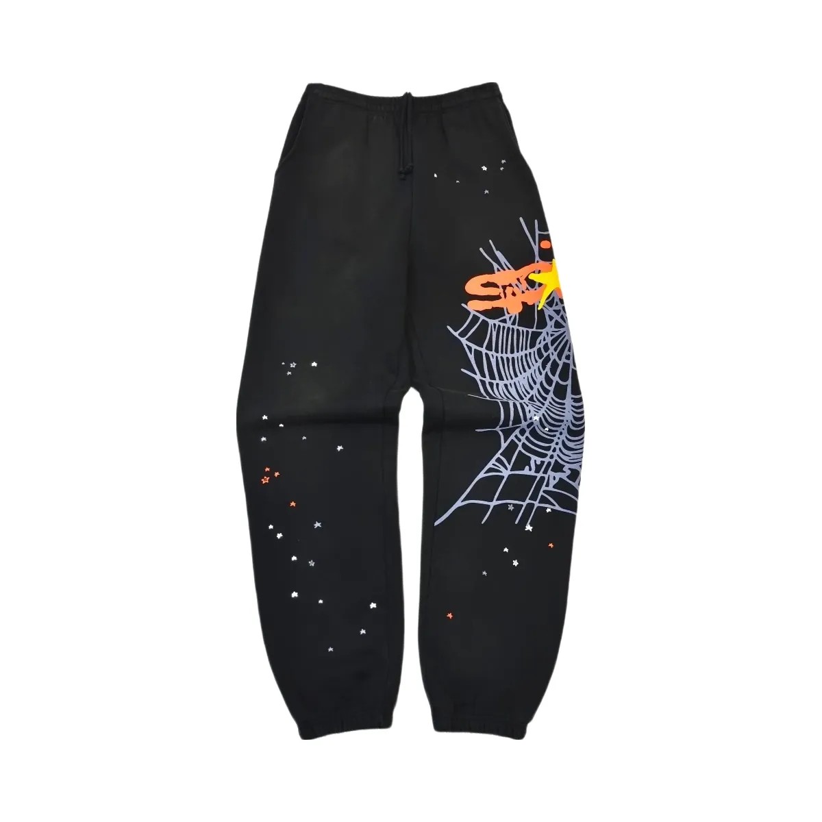SP5DER Heavy Web Sweatpant Black - HypeFly India View 1