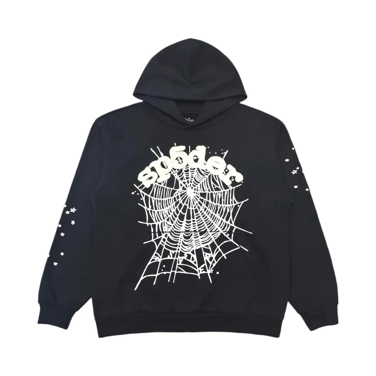 SP5DER Og Web Hoodie Black - HypeFly India View 1