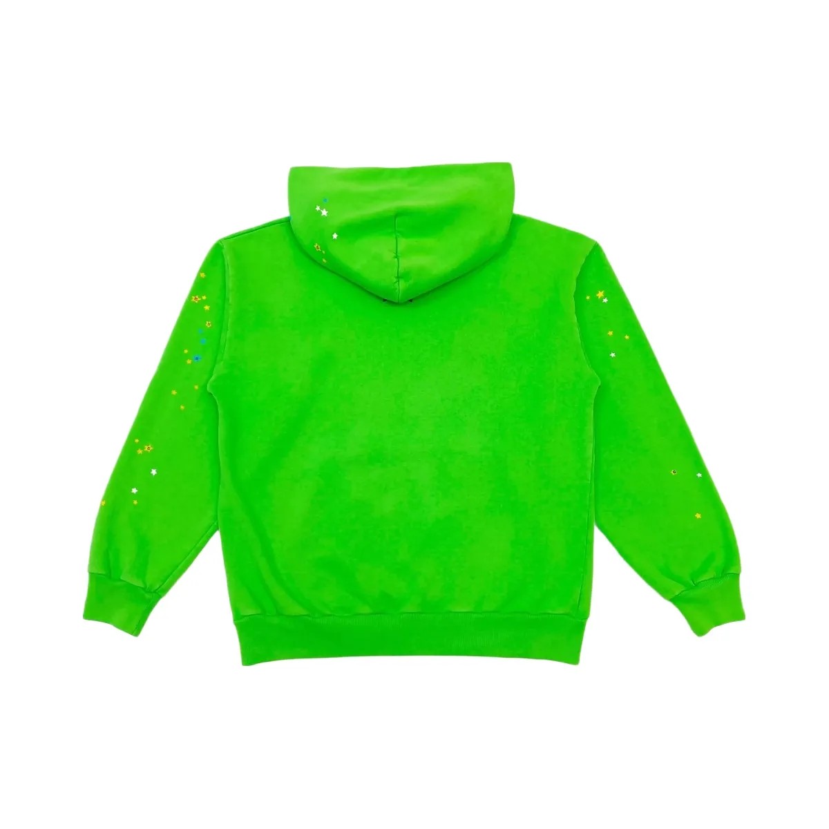 SP5DER Punk V2 Rhinestone Hoodie Bright Green - HypeFly India View 2