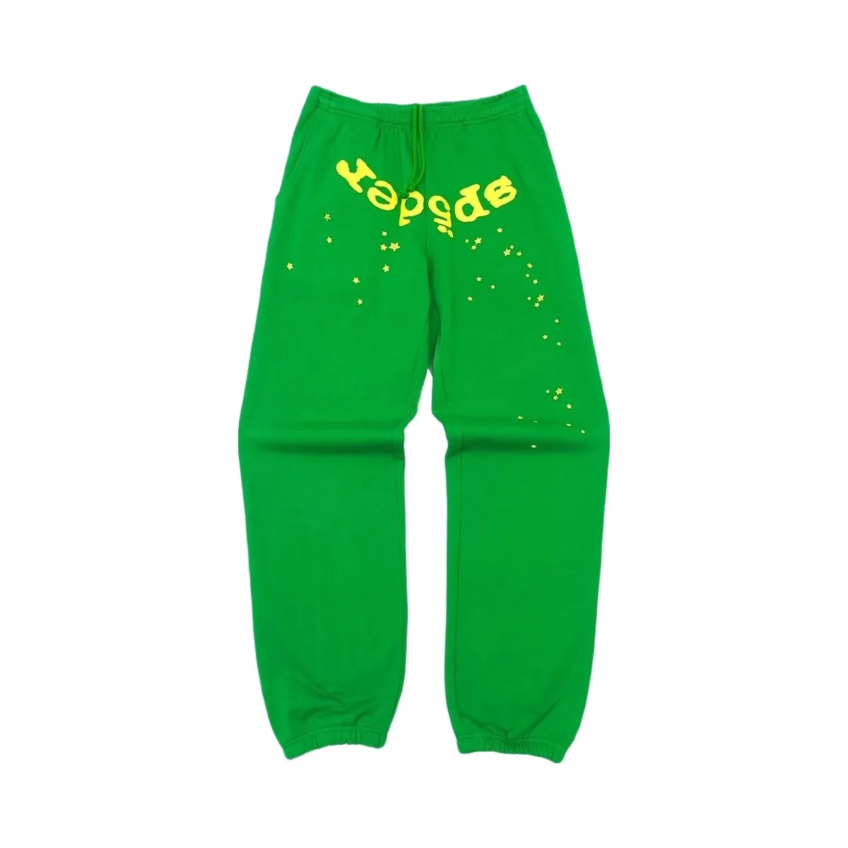 SP5DER Star Og Web V2 Sweatpant Slime Green - HypeFly India View 1