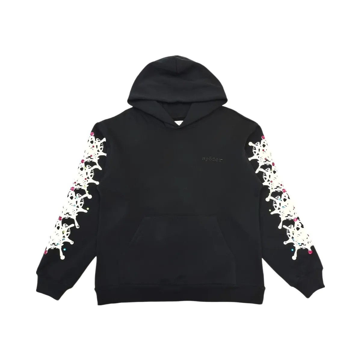 SP5DER Stone Hoodie Black - HypeFly India View 1