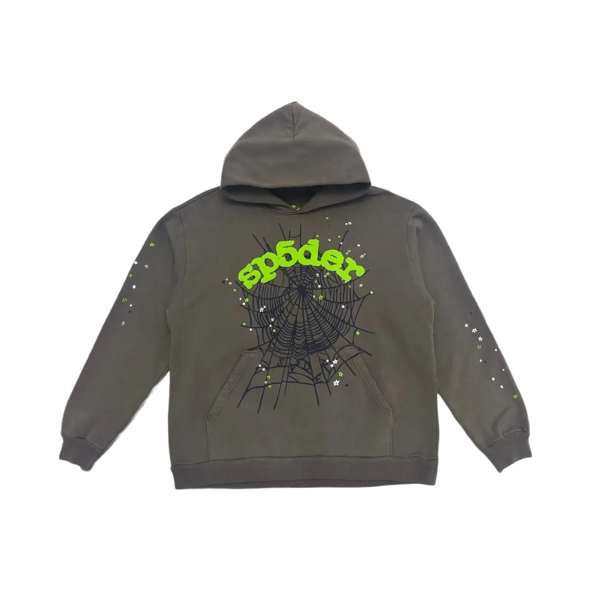 SP5DER Wait Web Hoodie Slate Grey - HypeFly India View 1