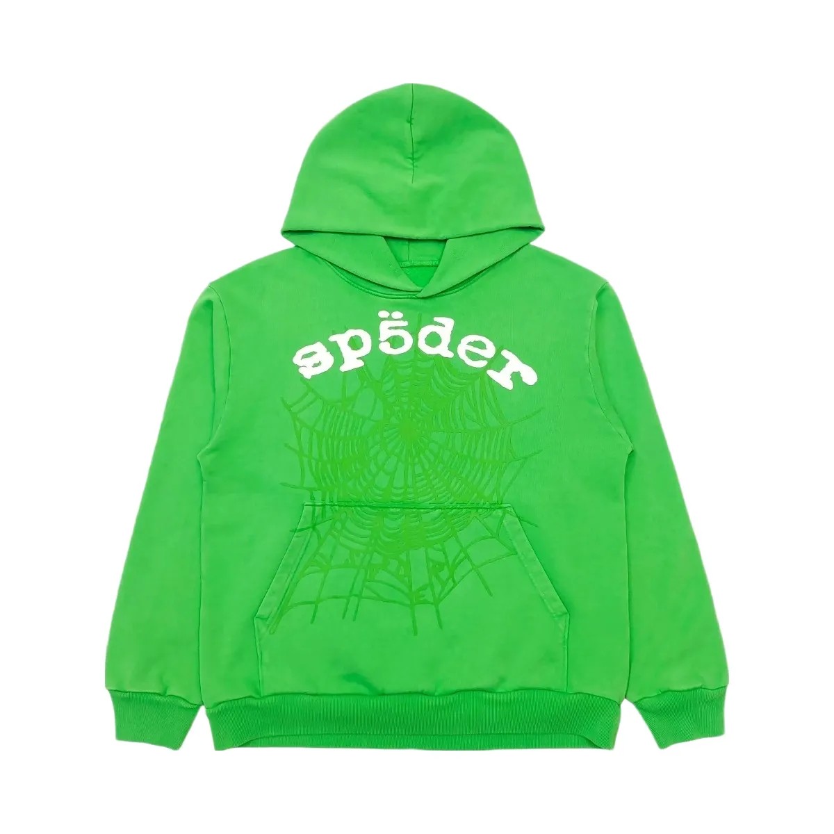 SP5DER Web Hoodie Slime Green - HypeFly India View 1