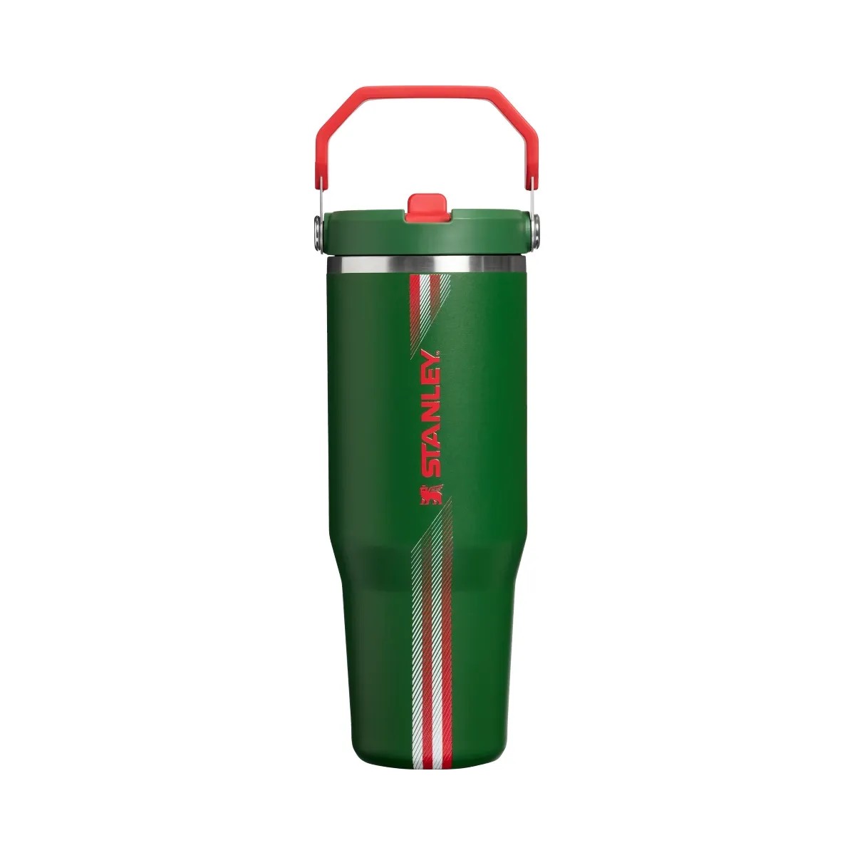 Stanley Country Collection Iceflow Tumbler Team Dark Green Red 30 OZ - HypeFly India View 1