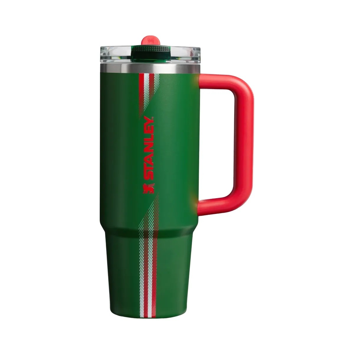 Stanley Country Collection Quencher Protour Flip Straw Tumbler Team Dark Green Red 30 OZ - HypeFly India View 1