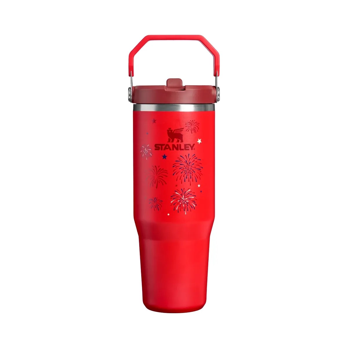 Stanley Iceflow Flip Straw Tumbler Chili Red Fireworks 30 OZ - HypeFly India View 1