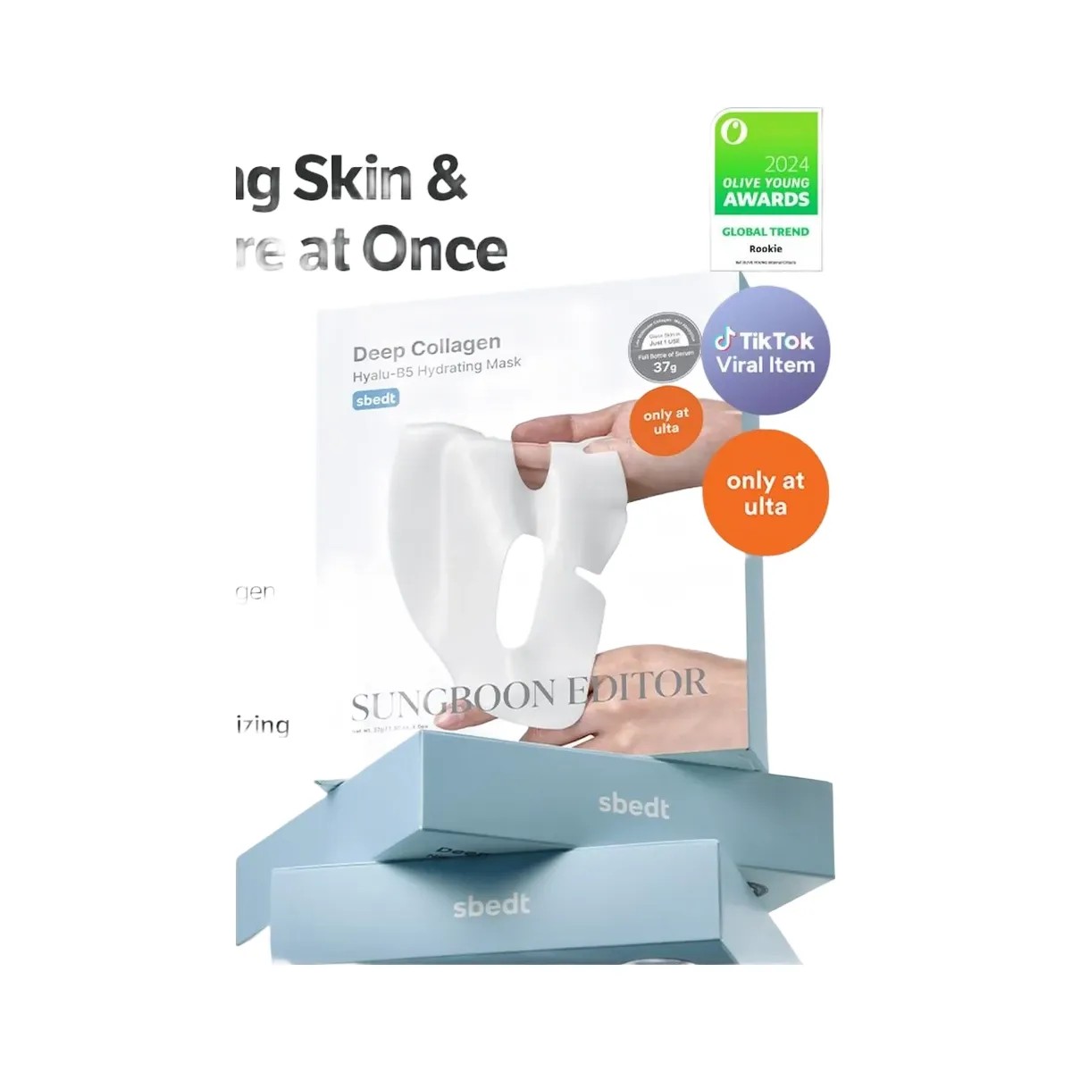 SUNGBOON EDITOR Deep Collagen Hyalu-B5 Hydrating Mask - HypeFly India View 2