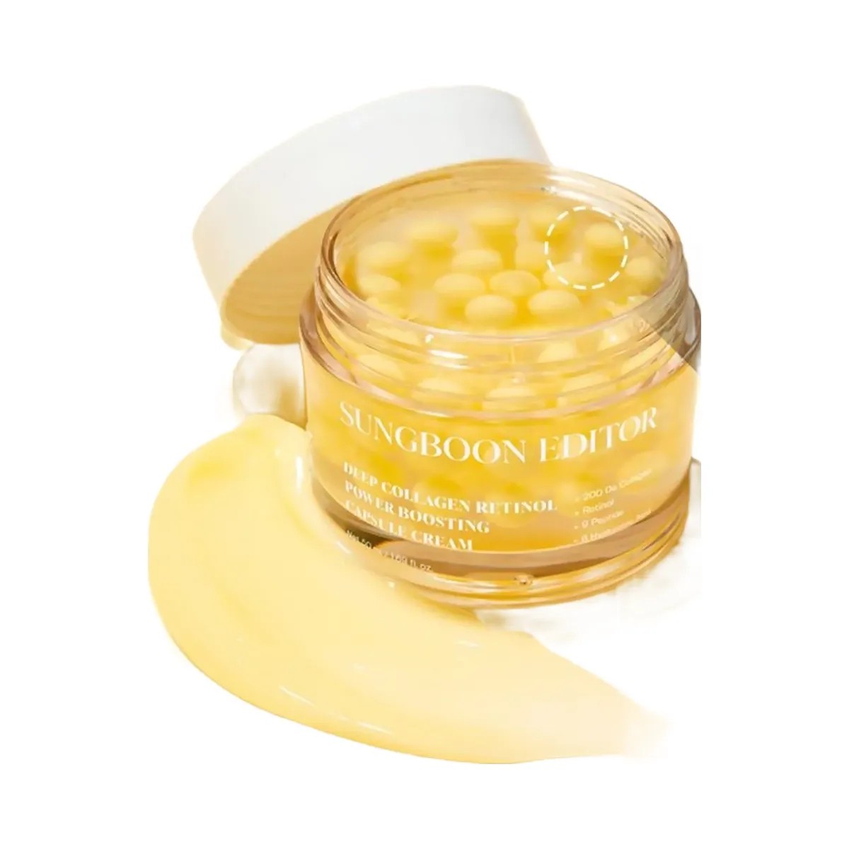 SUNGBOON EDITOR Deep Collagen Retinol Power Boosting Spicule Capsule Cream - HypeFly India View 5