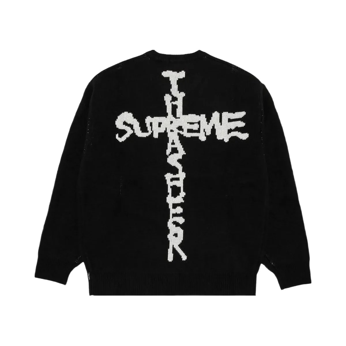 Supreme X Thrasher Sweater Black/White - HypeFly India View 1