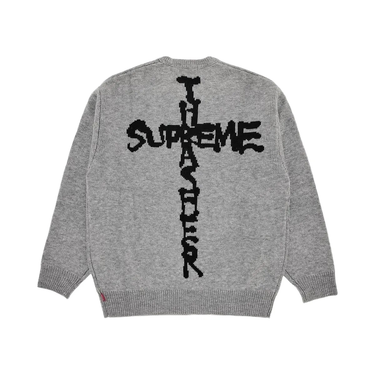 Supreme X Thrasher Sweater Heather Grey/Black - HypeFly India View 1