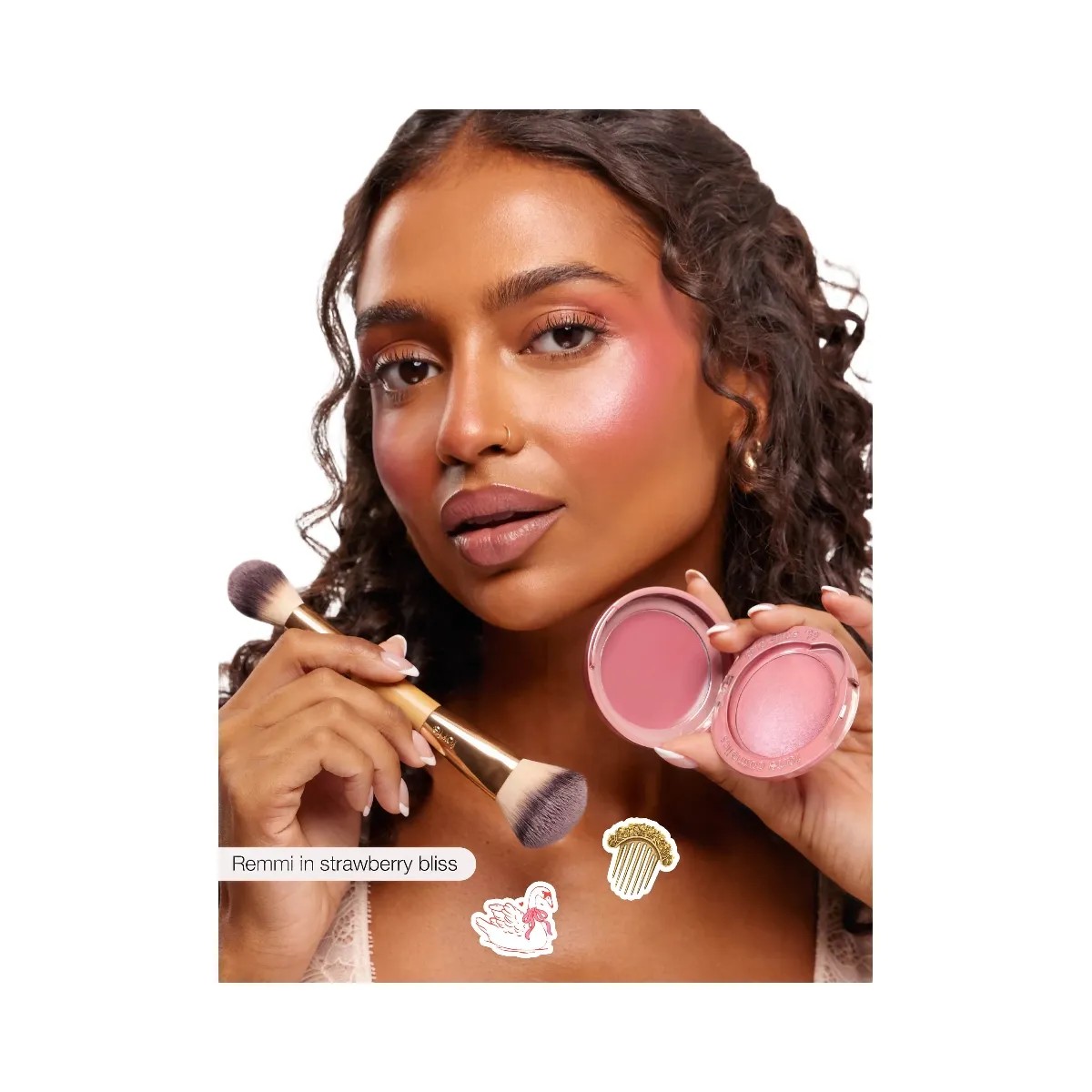 Tarte Double Ended Cream Powder Cheek Brush - HypeFly India View 3