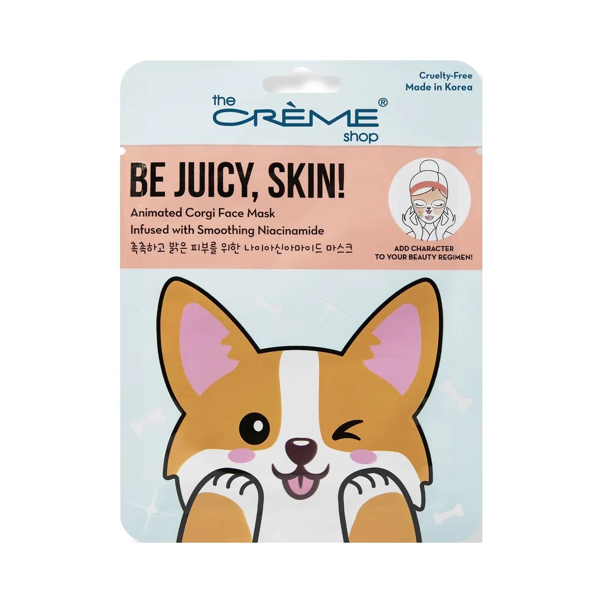 The Crème Shop Be Juicy, Skin! Animated Corgi Face Mask - HypeFly India View 1