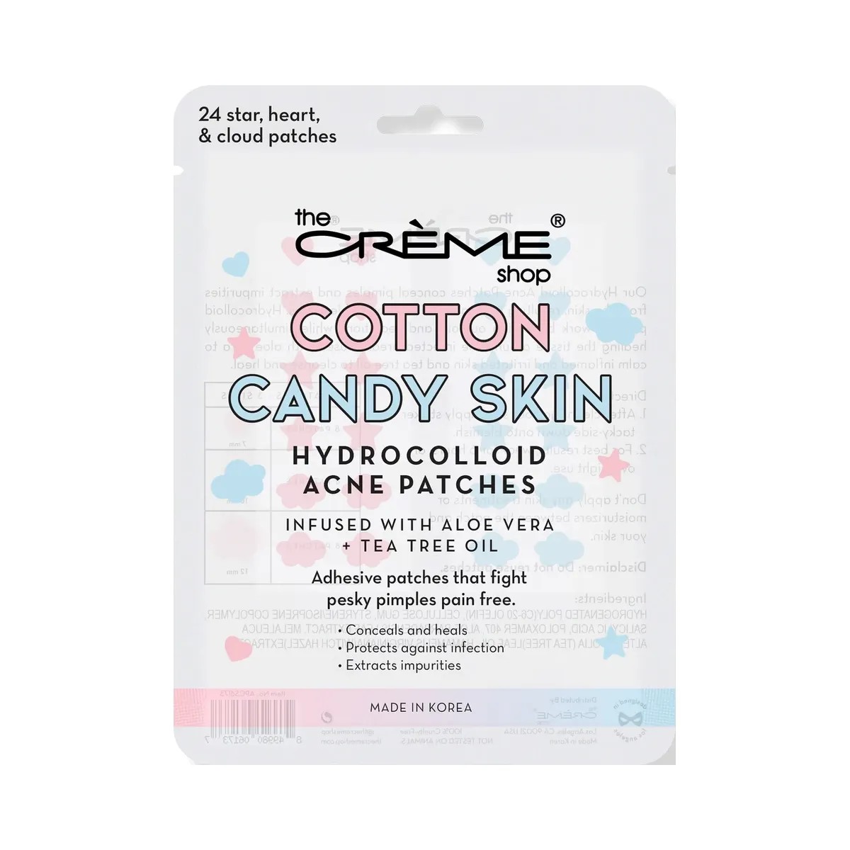 The Crème Shop Cotton Candy Skin Hydrocolloid Acne Patches - HypeFly India View 1