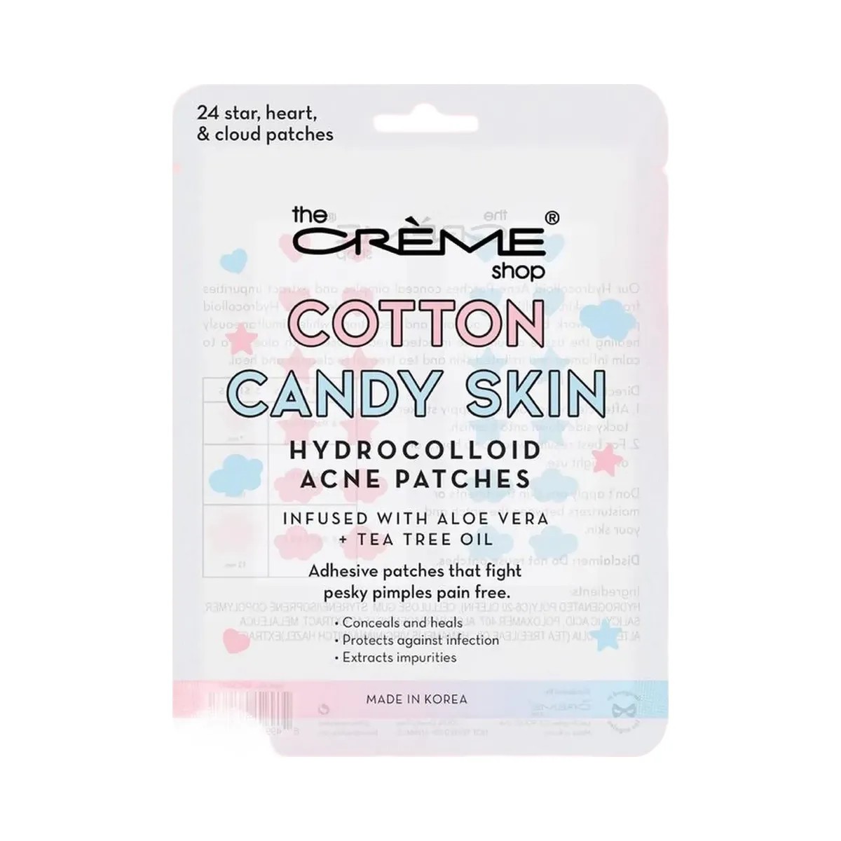The Crème Shop Cotton Candy Skin Hydrocolloid Acne Patches - HypeFly India View 4