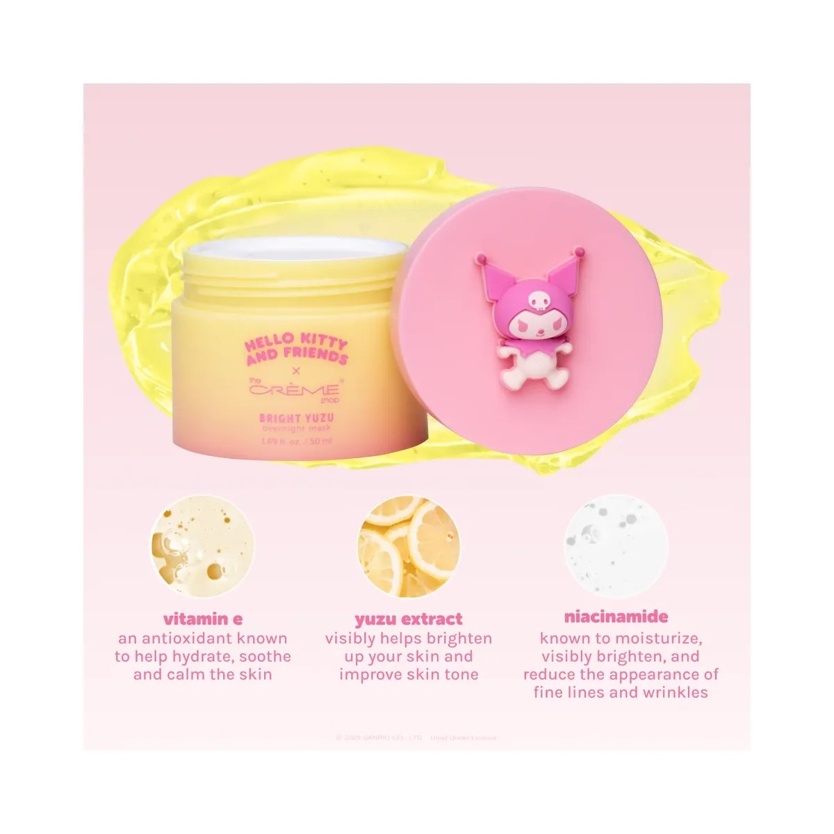 The Crème Shop Hello Kitty and Friends Bright Yuzu Jelly Overnight Mask - HypeFly India View 6