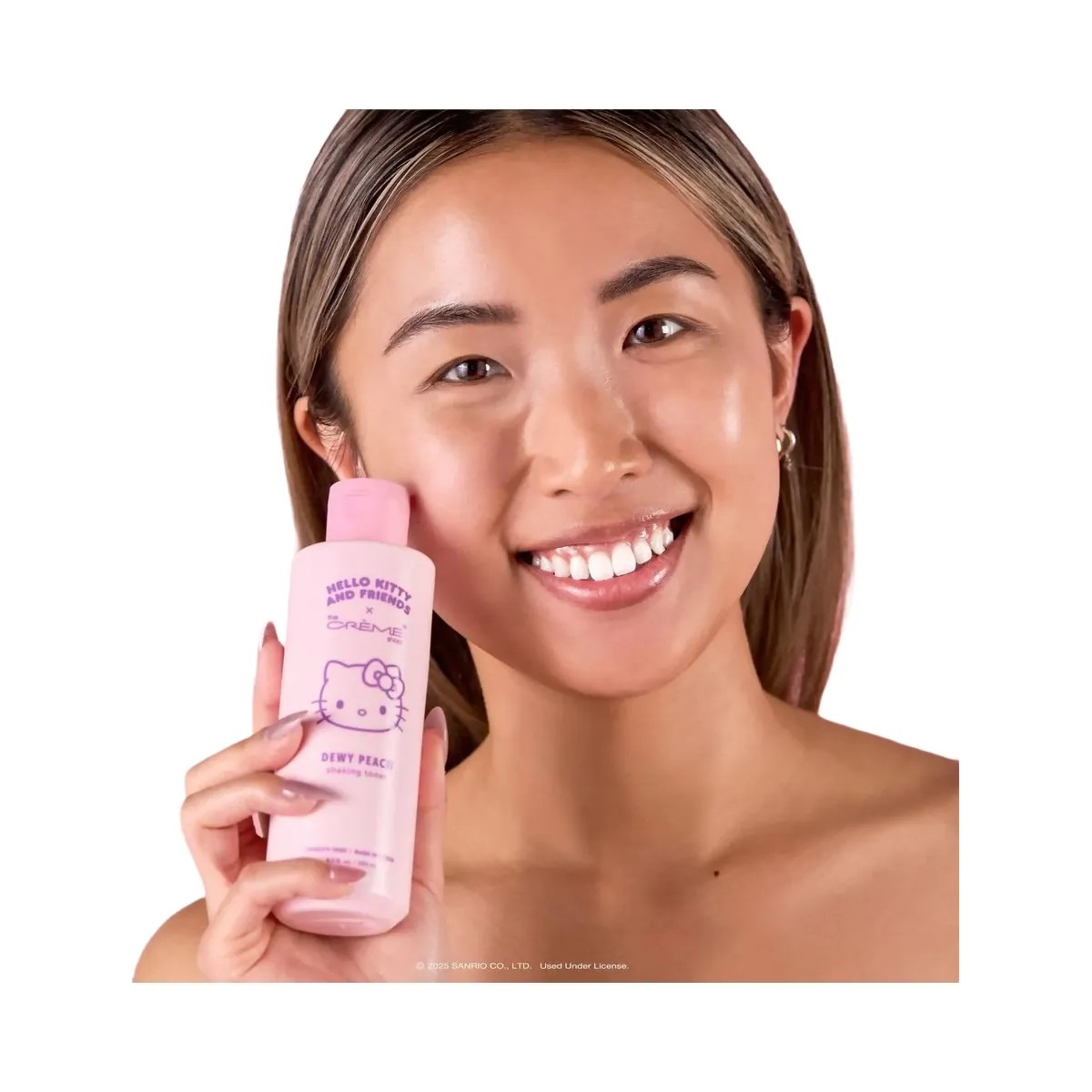 The Crème Shop Hello Kitty and Friends Dewy Peachy Shaking Toner - HypeFly India View 4
