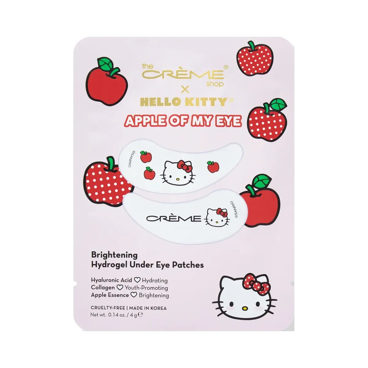 The Crème Shop Hello Kitty Apple Of My Eye Brightening Hydrogel Under Eye Patches - HypeFly India View 1