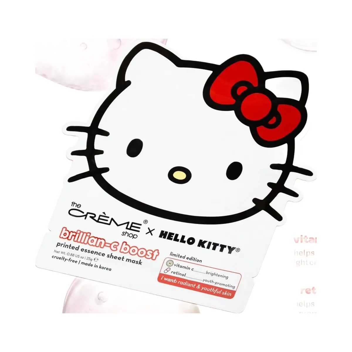 The Crème Shop Hello Kitty Brillian-C Boost Printed Essence Sheet Mask - HypeFly India View 3