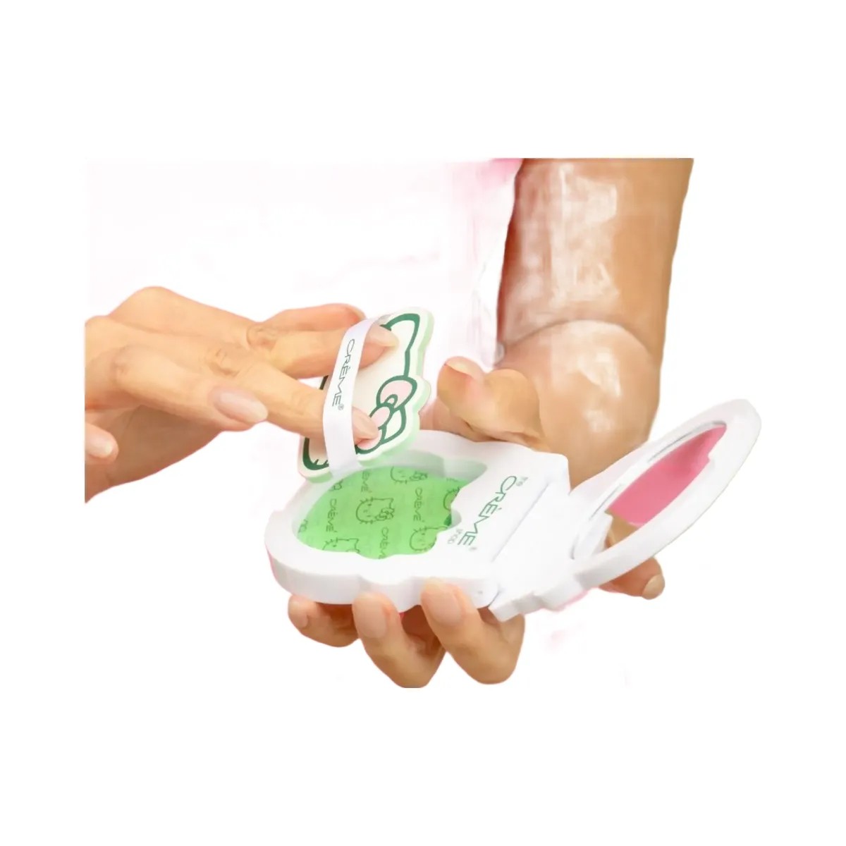 The Crème Shop Hello Kitty Mattifying Blotting Paper with Compact Mirror - HypeFly India View 4