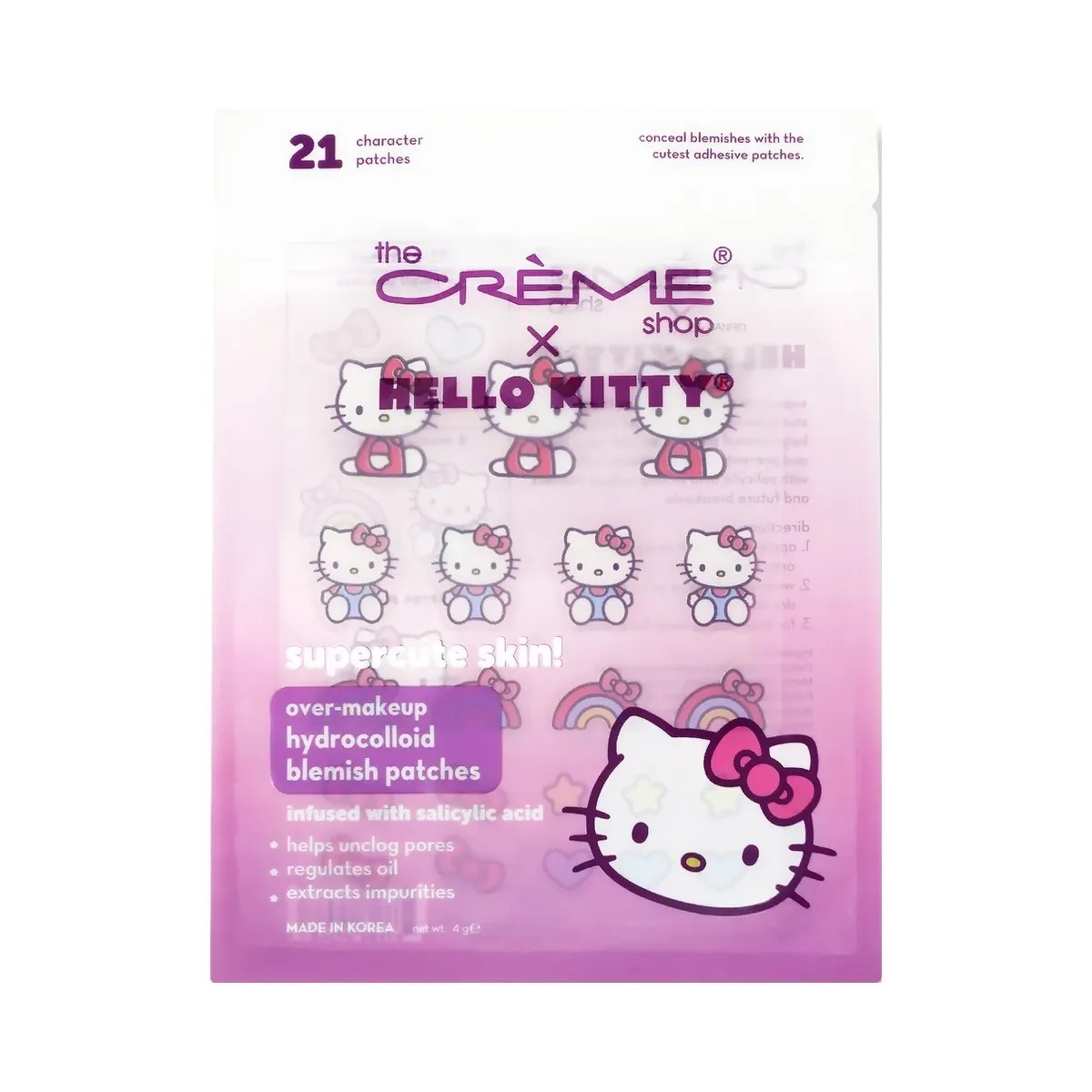 The Crème Shop Hello Kitty Supercute Skin! Over-Makeup Blemish Patches - HypeFly India View 1