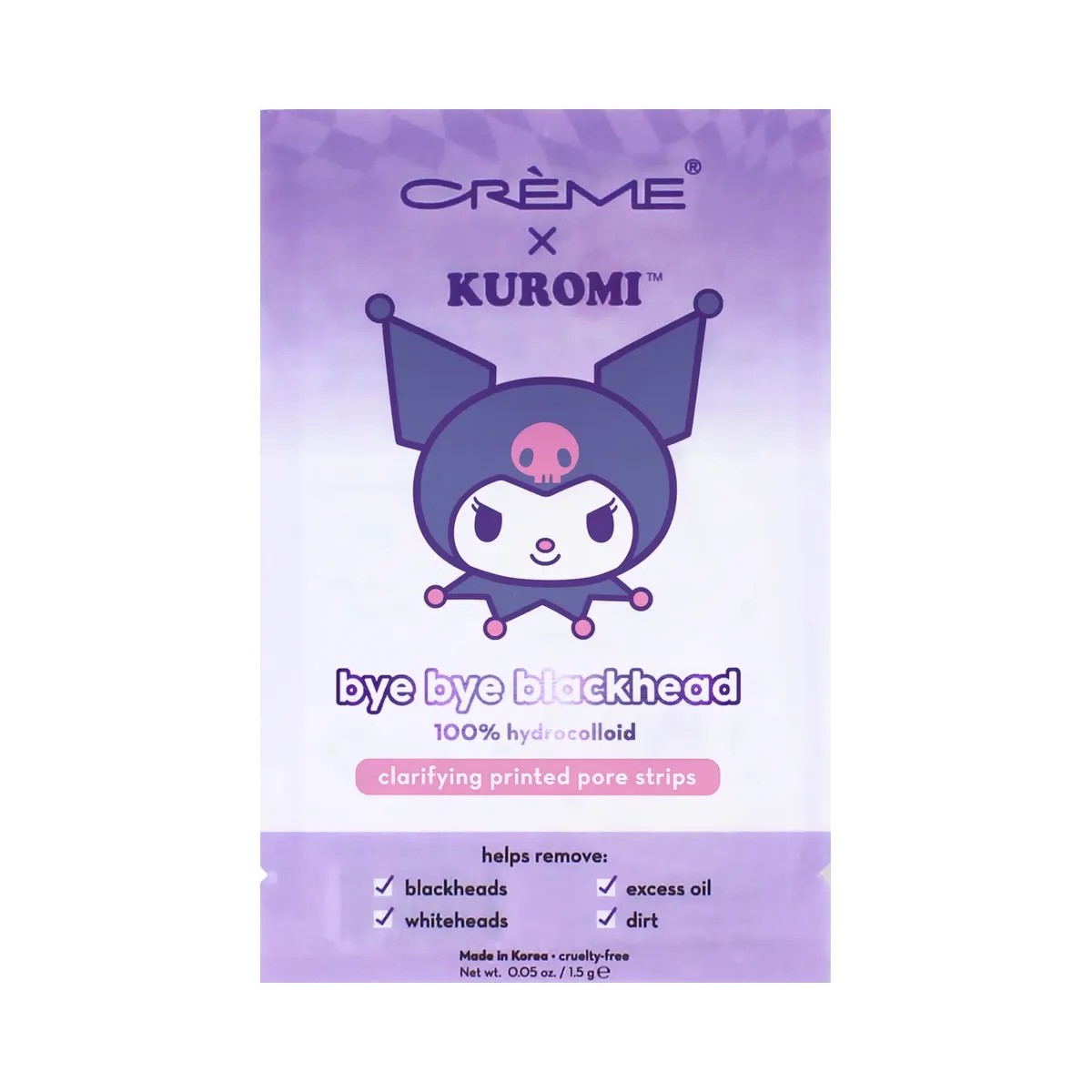 The Crème Shop Kuromi Bye Bye Blackheads Printed Pore Strips - HypeFly India View 1
