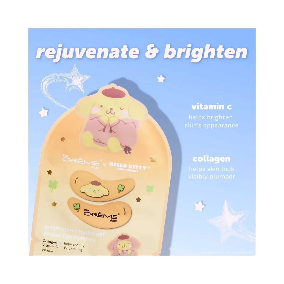 The Crème Shop Pompompurin Hydrogel Under Eye Patches - HypeFly India View 3