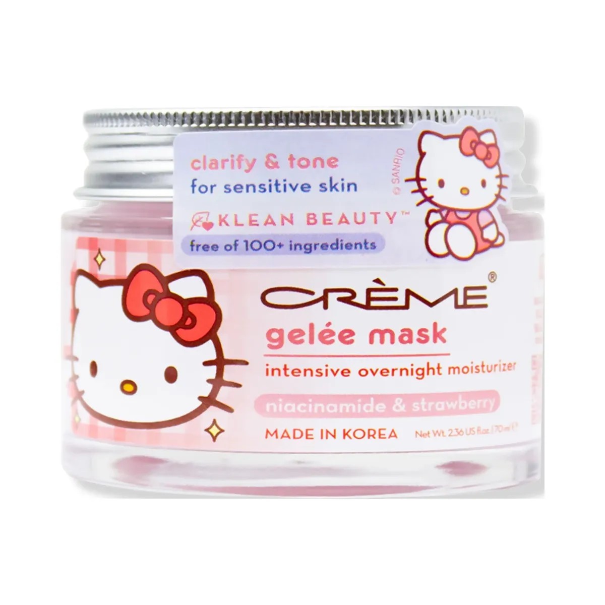 The Crème Shop Sanrio Hello Kitty Klean Beauty Intensive Overnight Moisture Gelee Mask - HypeFly India View 1