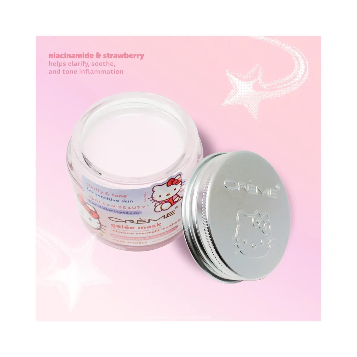The Crème Shop Sanrio Hello Kitty Klean Beauty Intensive Overnight Moisture Gelee Mask - HypeFly India View 3