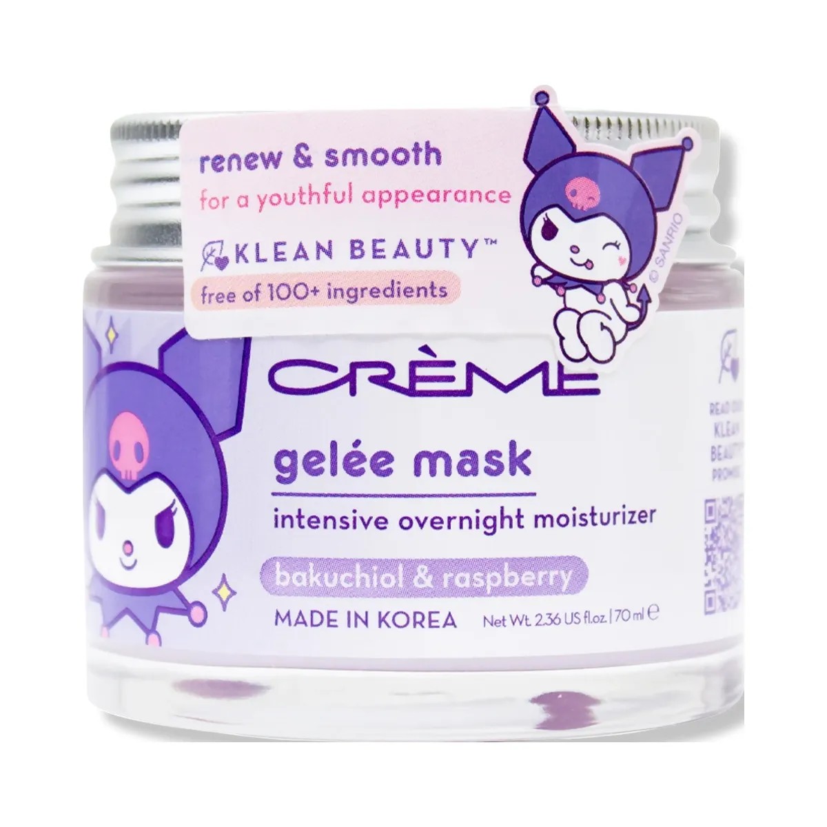 The Crème Shop Sanrio Kuromi Klean Beauty Intensive Overnight Moisture Gelee Mask - HypeFly India View 3