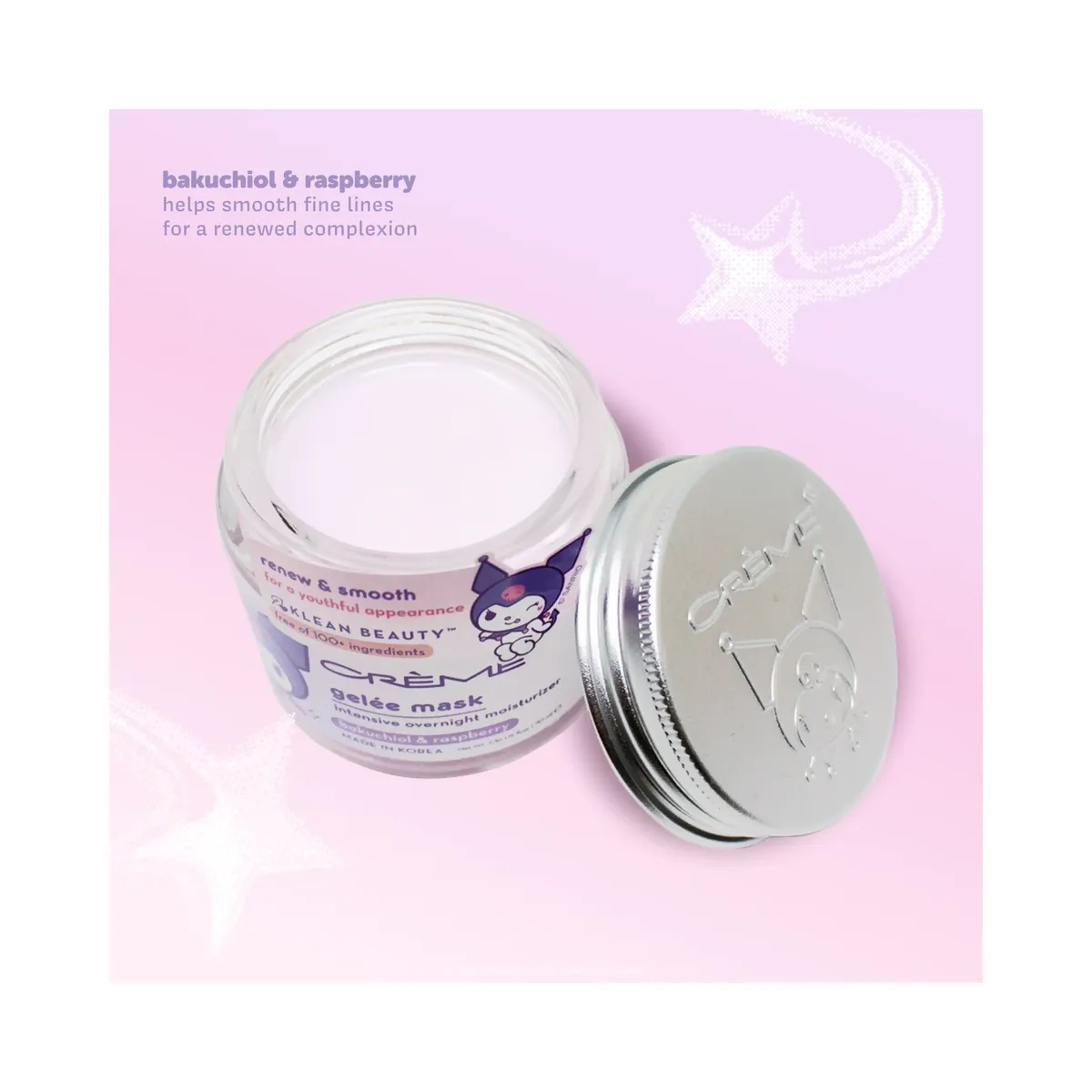 The Crème Shop Sanrio Kuromi Klean Beauty Intensive Overnight Moisture Gelee Mask - HypeFly India View 4