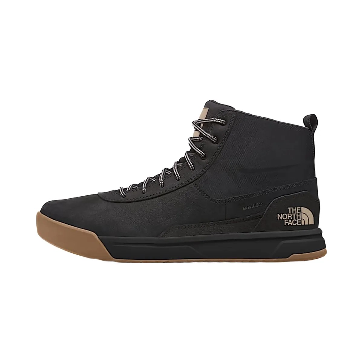 The North Face Mens Larimer Mid Waterproof Boots Tnf Black TNF Black/Vintage Khaki - HypeFly India View 2