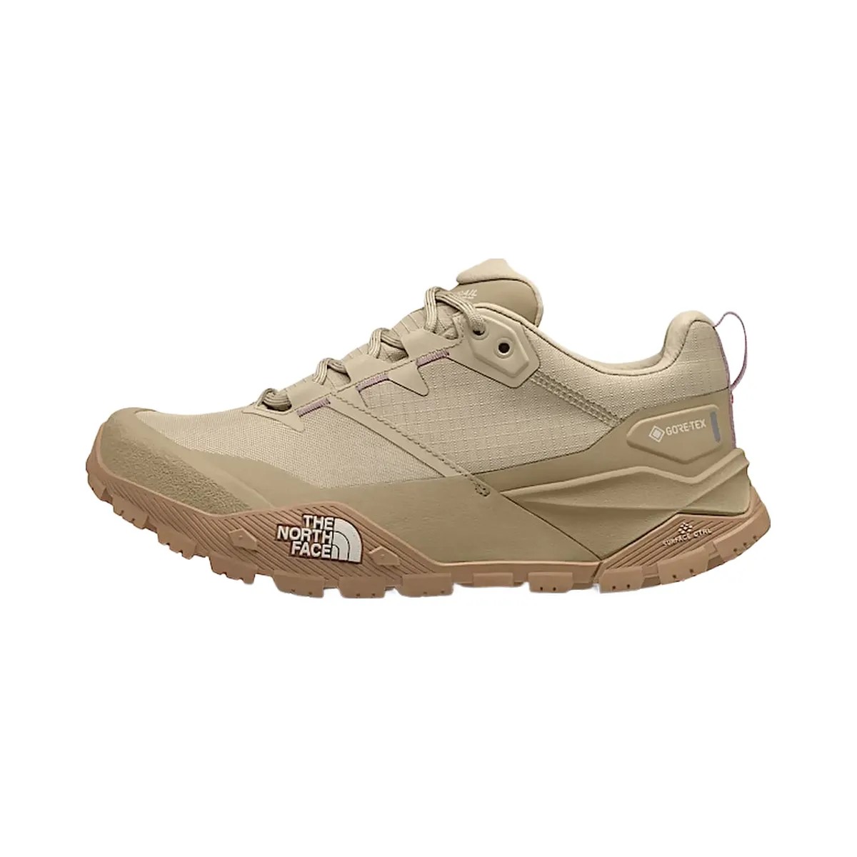 The North Face Womens Offtrail Hike Gore-Tex Shoes Pale Khaki Pale Khaki/Khaki Stone - HypeFly India View 2