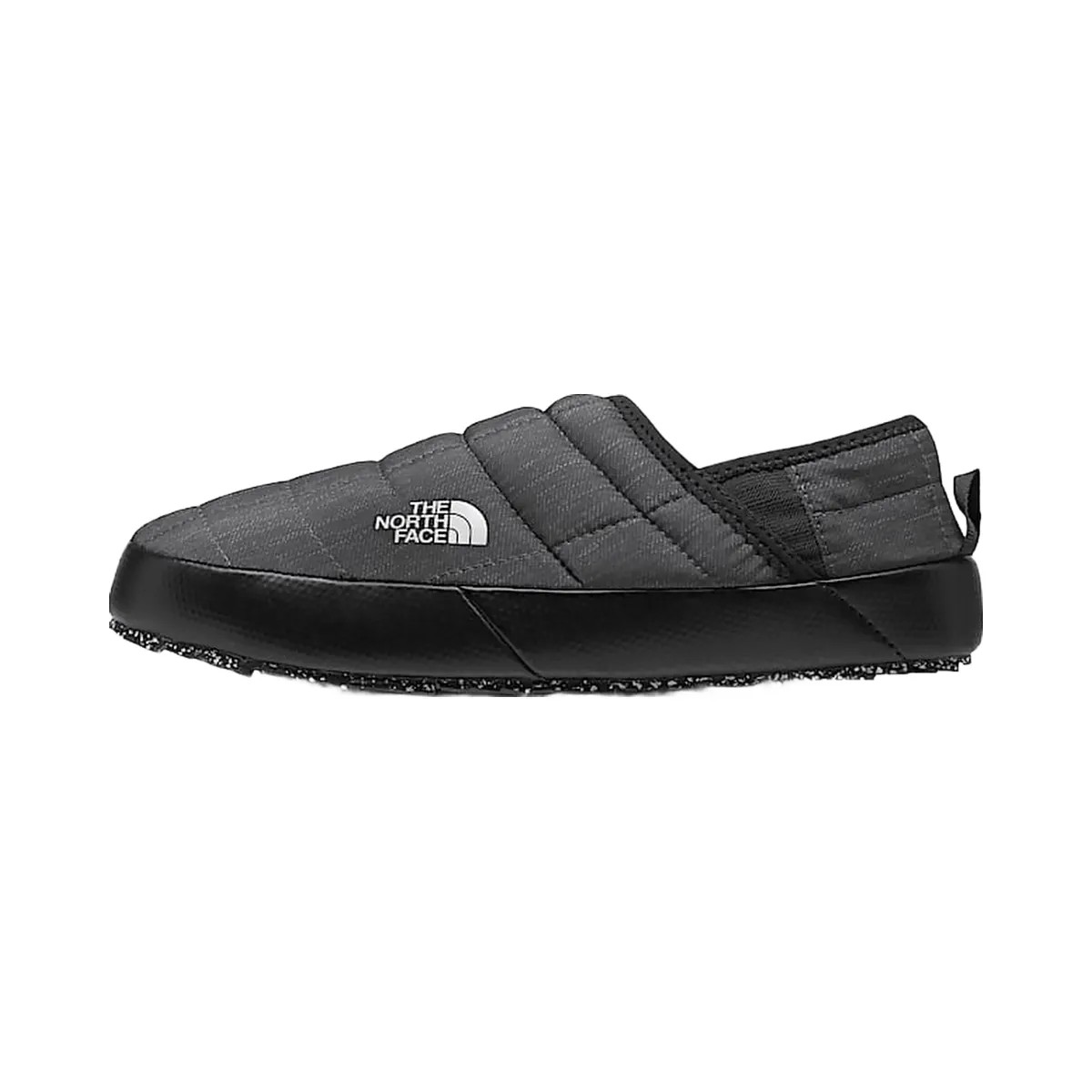 The North Face Womens Thermoball Traction Mules Phantom Grey Heather Print/TNF Black - HypeFly India View 2