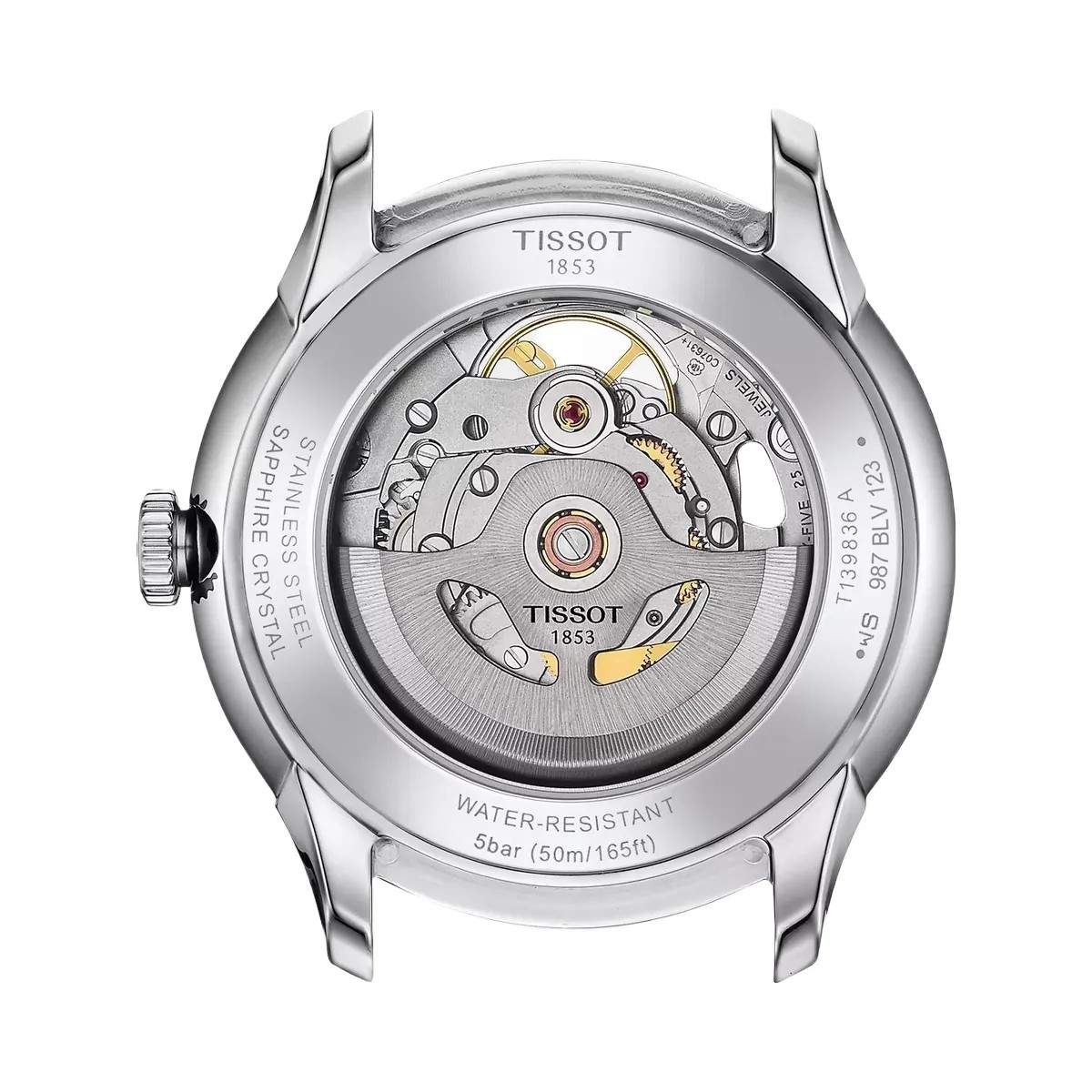 Tissot Chemin Des Tourelles Unisex Automatic Blue Dial Analog Stainless Steel Watch T1398361104800 - HypeFly India View 3