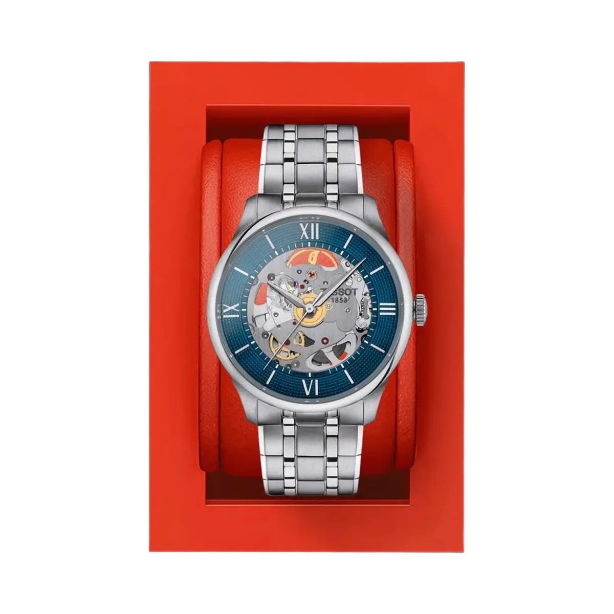 Tissot Chemin Des Tourelles Unisex Automatic Blue Dial Analog Stainless Steel Watch T1398361104800 - HypeFly India View 6