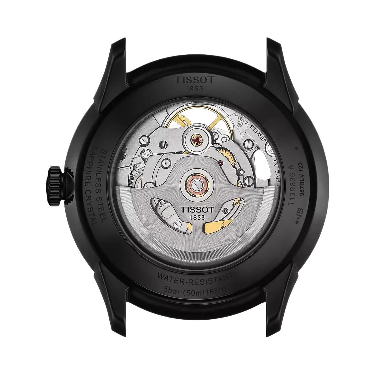 Tissot Chemin Des Tourelles Unisex Automatic Grey Dial Analog Leather Watch T1398363644100 - HypeFly India View 3