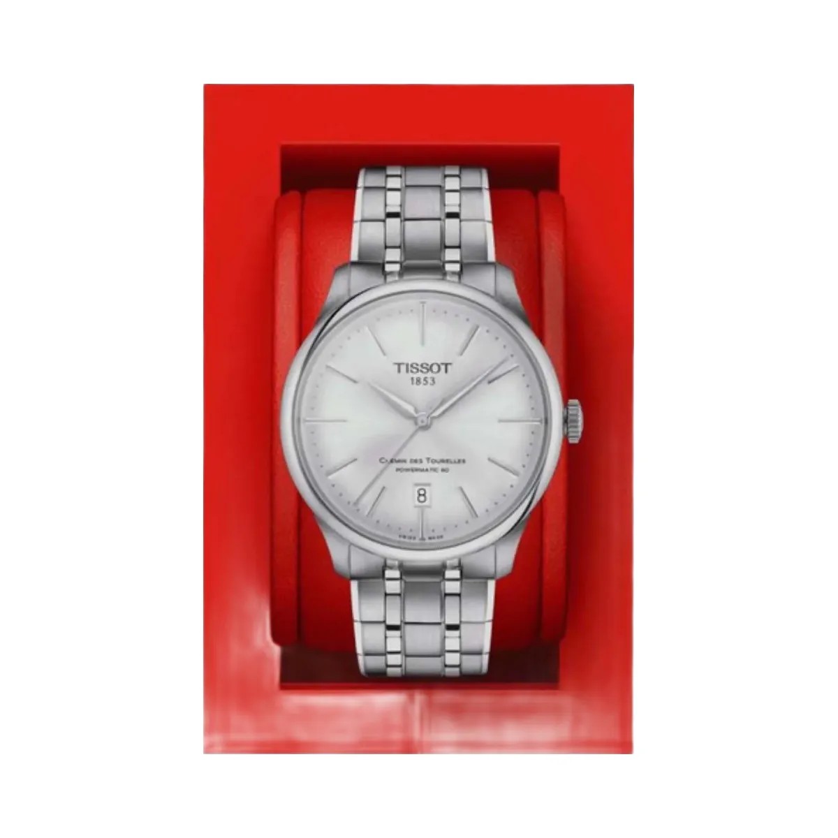 Tissot Chemin Des Tourelles Unisex Automatic Grey Dial Analog Stainless Steel Watch T1398071103100 - HypeFly India View 4
