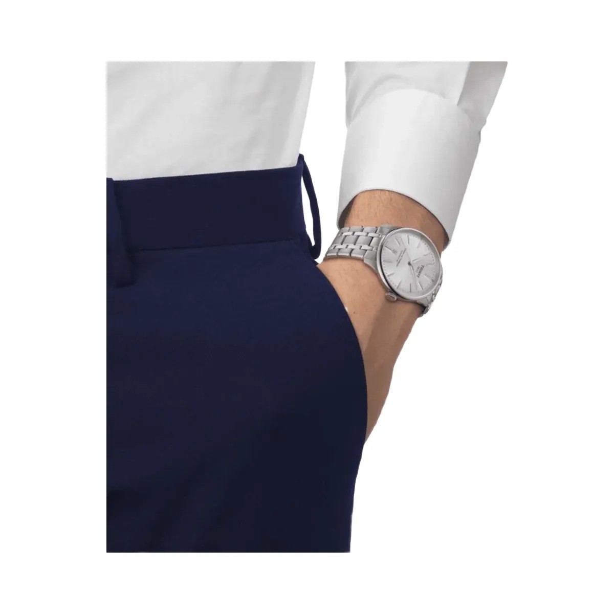 Tissot Chemin Des Tourelles Unisex Automatic Grey Dial Analog Stainless Steel Watch T1398071103100 - HypeFly India View 5