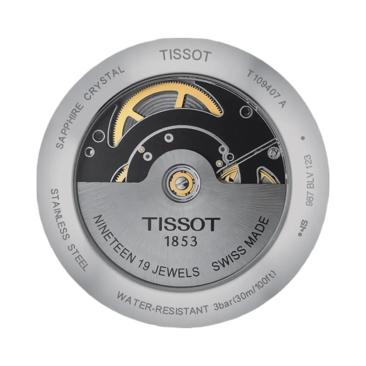 Tissot Everytime Men Automatic Black Dial Analog Leather Watch T1094071605100 - HypeFly India View 2