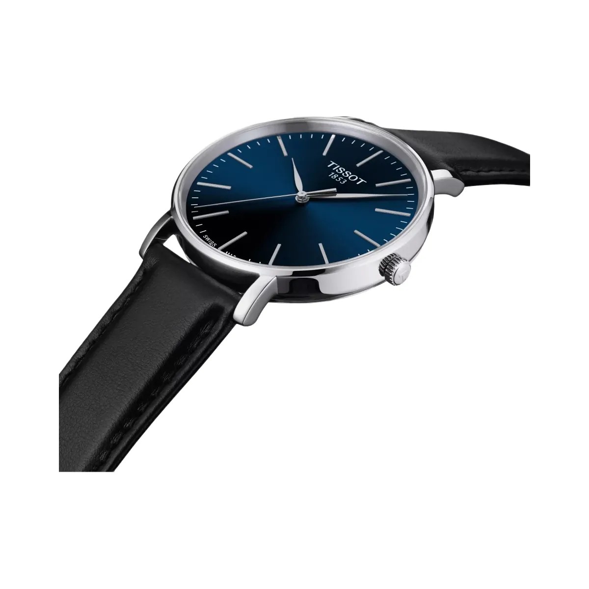 Tissot Everytime Men Quartz Blue Dial Analog Leather Watch T1434101604100 - HypeFly India View 4