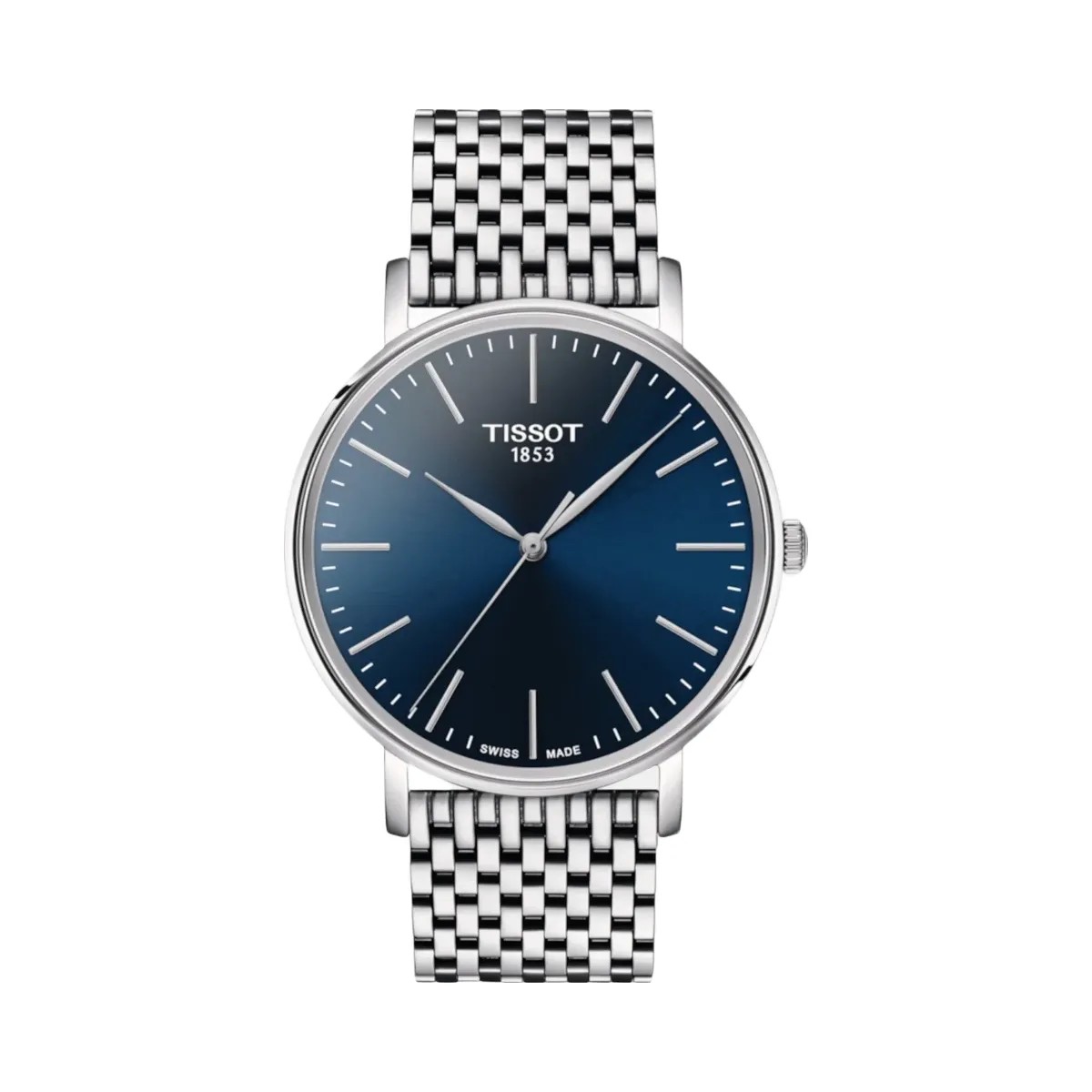 Tissot Everytime Men Quartz Blue Dial Analog Stainless Steel Watch T1434101104100 - HypeFly India View 1