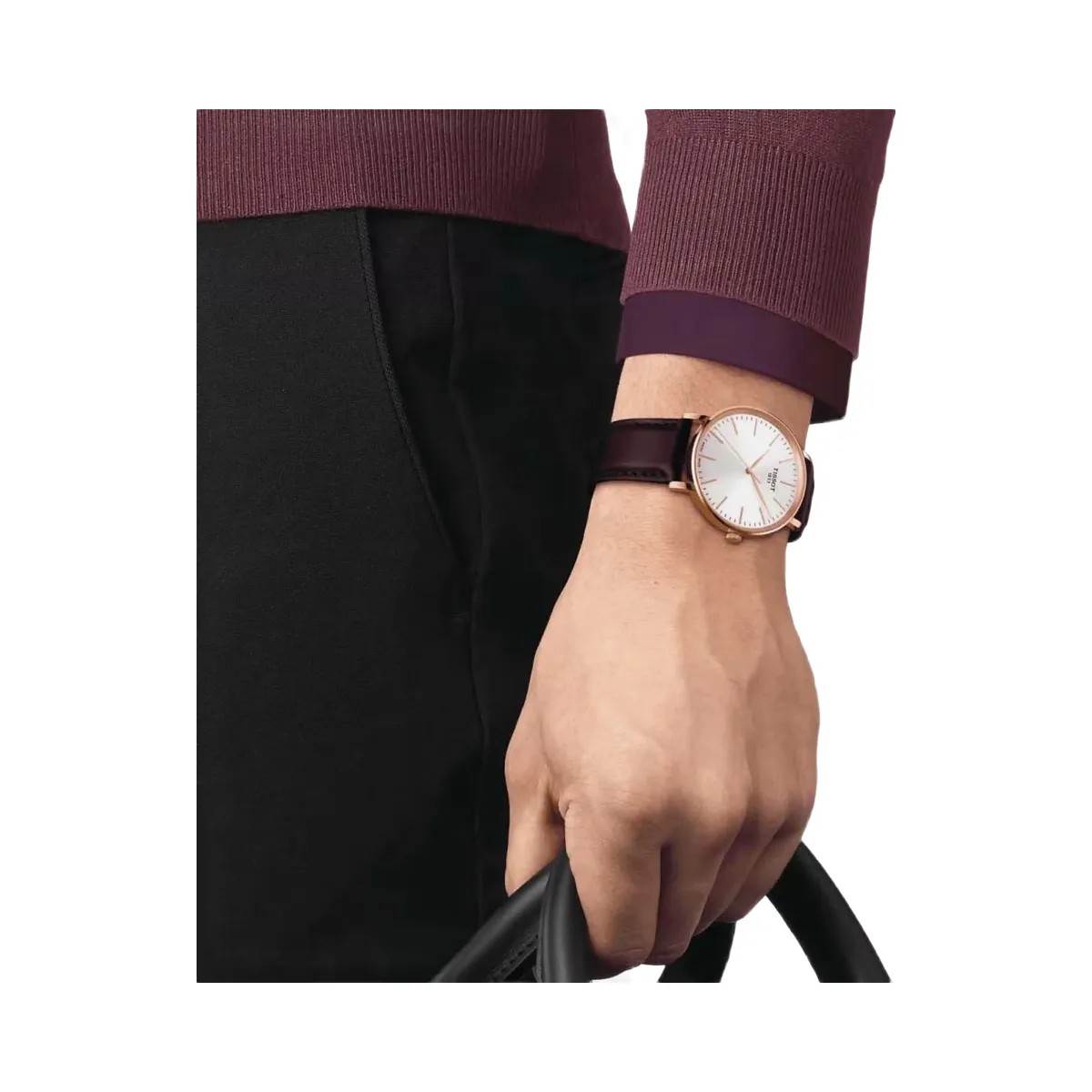 Tissot Everytime Men Quartz White Dial Analog Leather Watch T1434103601100 - HypeFly India View 5