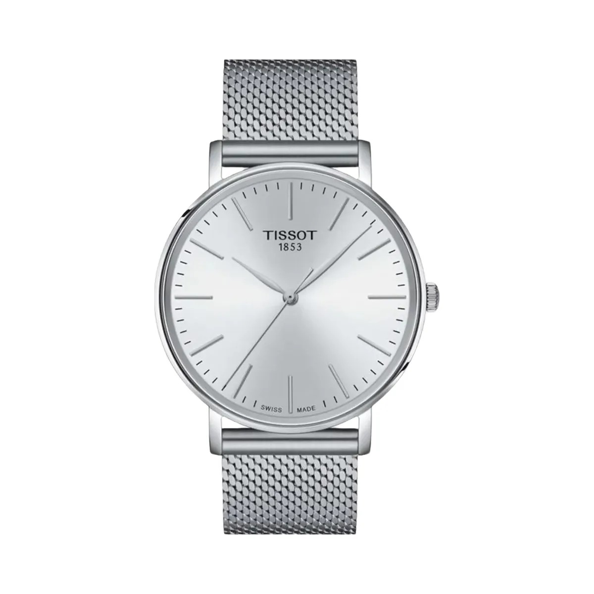 Tissot Everytime Men Quartz White Dial Analog Stainless Steel Watch T1434101101100 - HypeFly India View 1