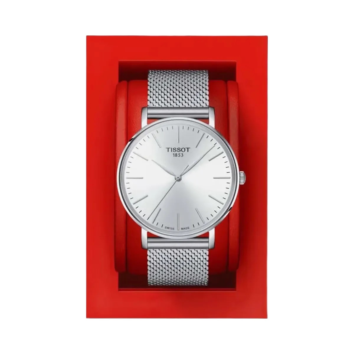 Tissot Everytime Men Quartz White Dial Analog Stainless Steel Watch T1434101101100 - HypeFly India View 6