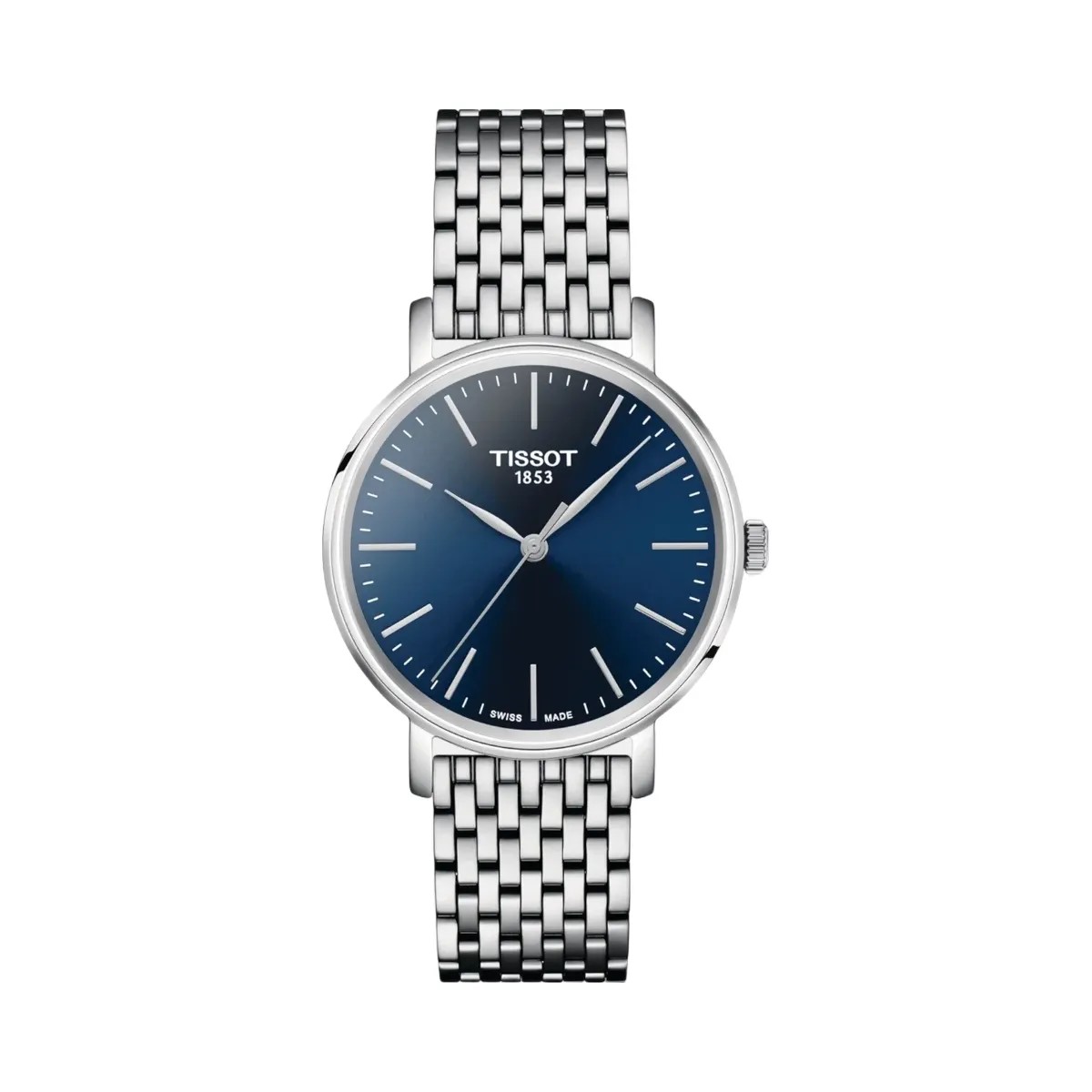 Tissot Everytime Unisex Quartz Blue Dial Analog Stainless steel Watch T1432101104100 - HypeFly India View 1